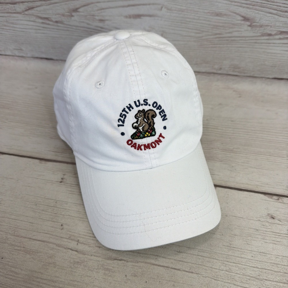 125th US Open Oakmont Golf Hat USGA Member Ahead White Strapback Cap
